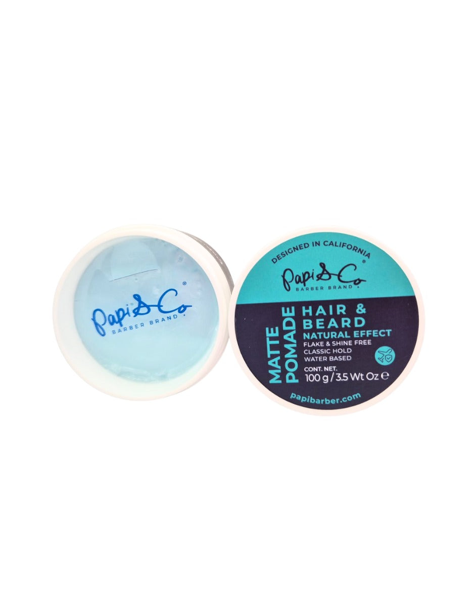 Papi & Co Matte Pomade 100 g - Pomada Para Cabello Y Barba