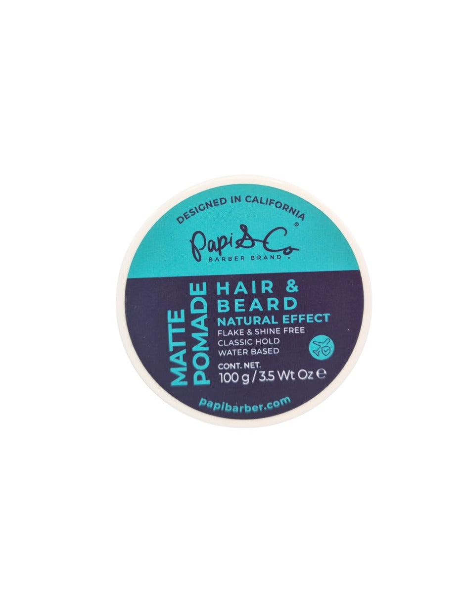 Papi & Co Matte Pomade 100 g - Pomada Para Cabello Y Barba