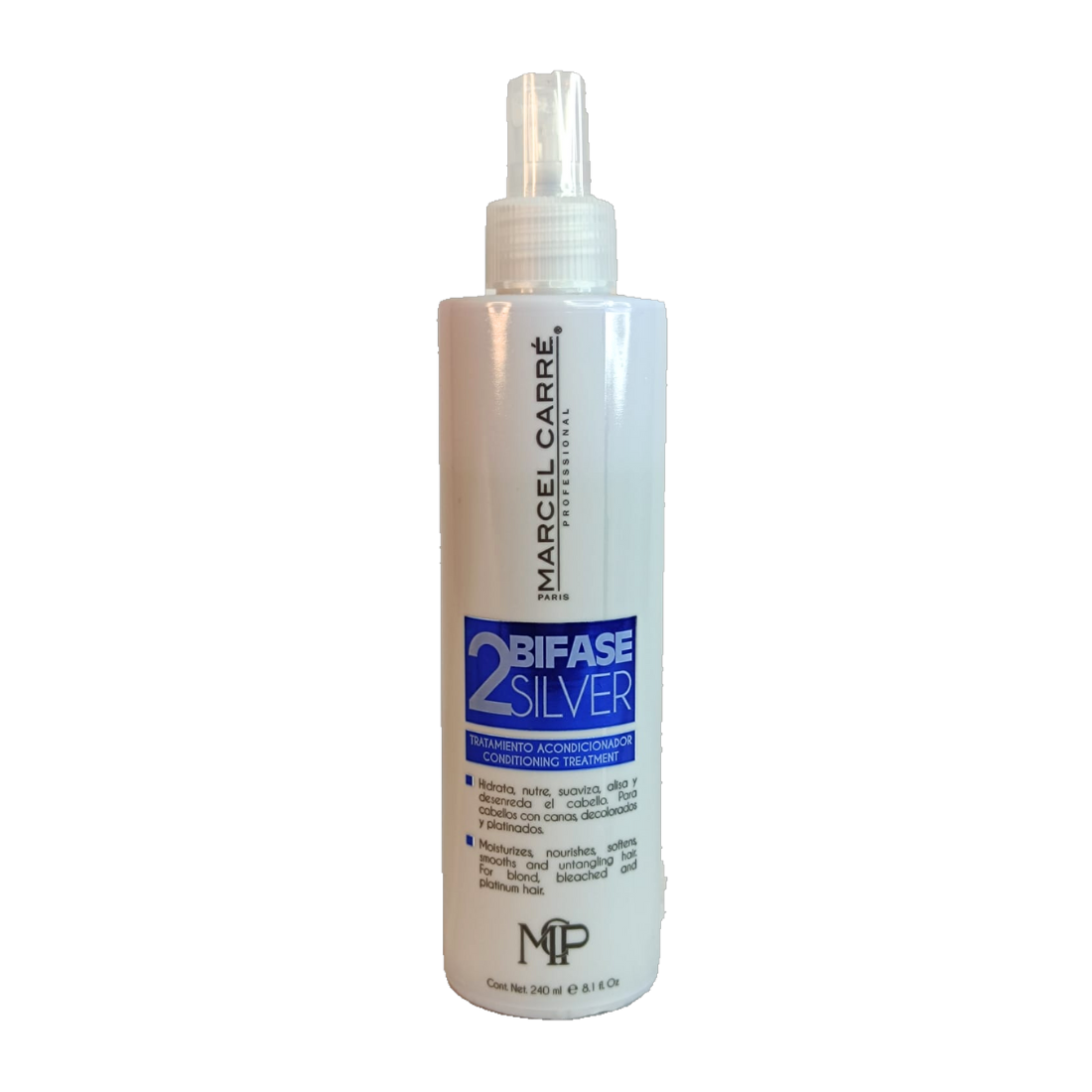 Marcel Carre Acondicionador BiFase Silver 240ml - Evita visos amarillentos