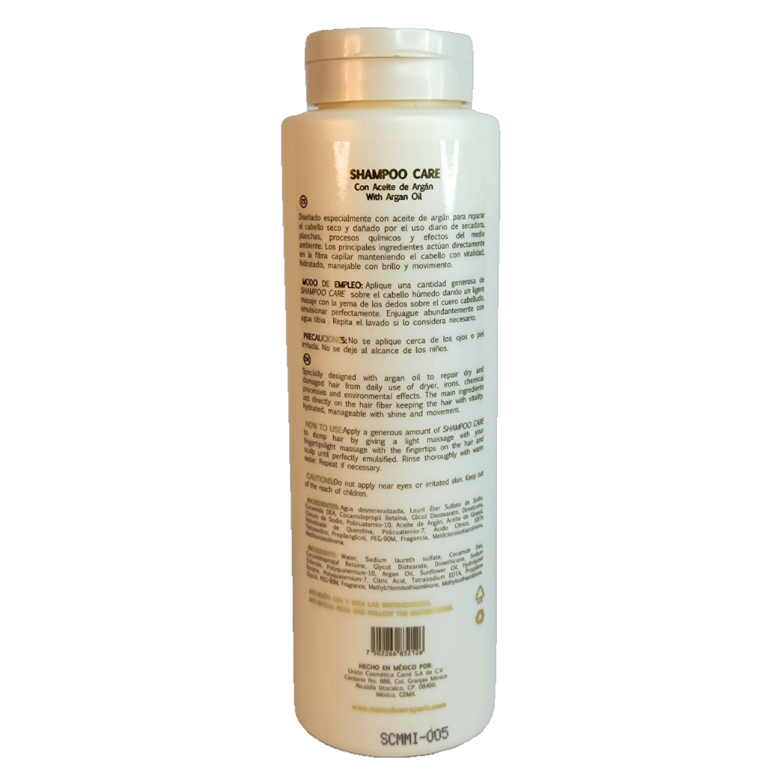 Marcel Carre Shampoo Care 300ml Repara el cabello seco y maltratado