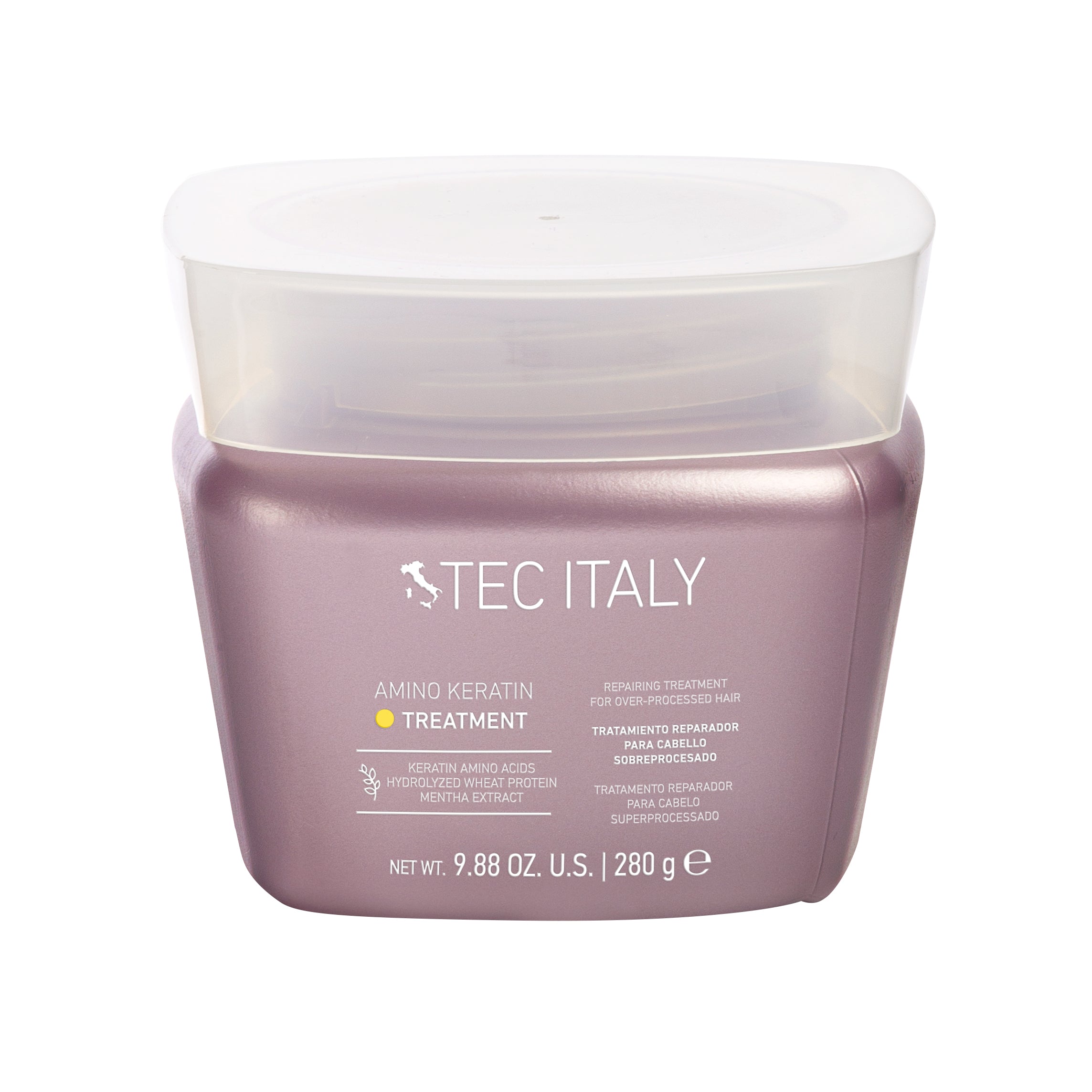 Amino Keratin. Tratamiento reparador para cabello sobreprocesado. Ayuda a reparar y reforzar la hebra capilar. Para cabello sobreprocesado o decolorado.