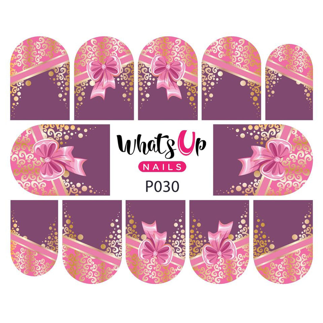 Whats Up Nails Disfrazado de "calcomanías de agua" rosas