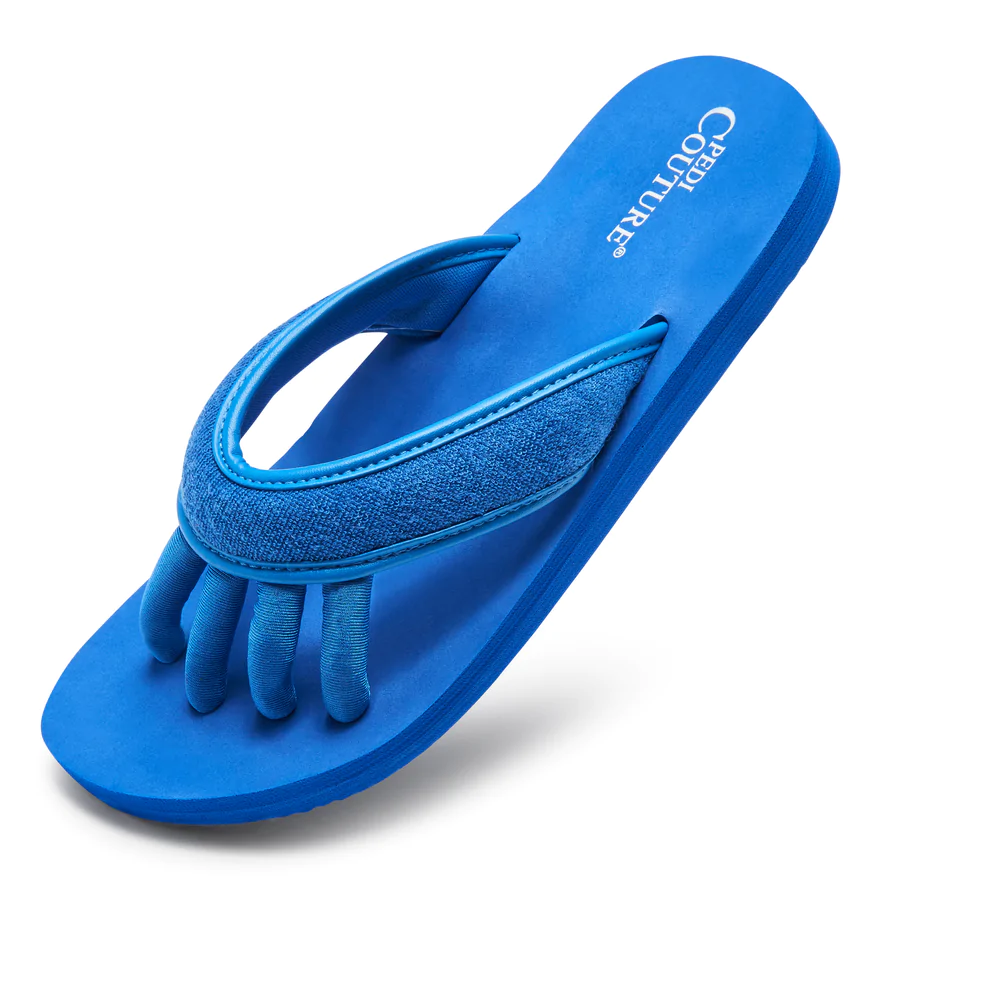 Pedi Couture Navy Tamaño M – sandalia para pedicure ECO-FRIENDLY, cómodas y duraderas