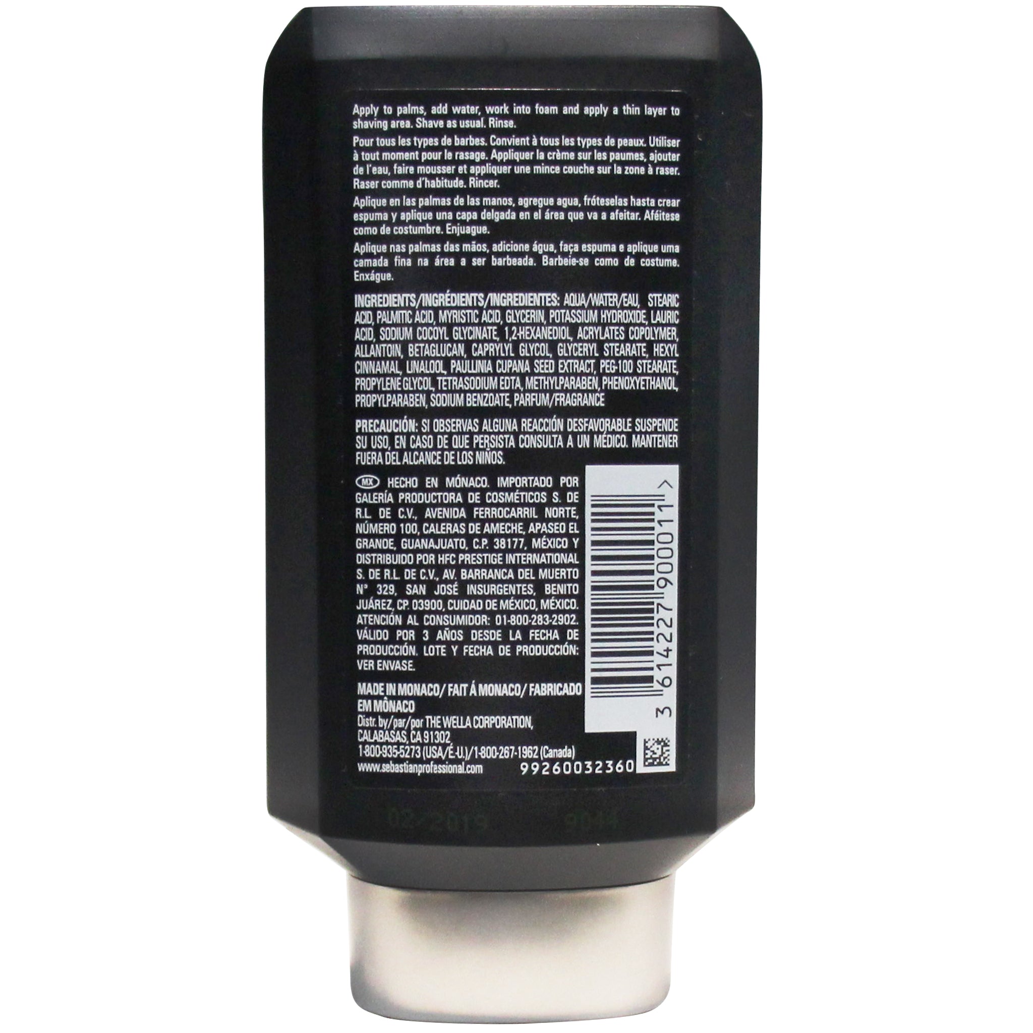 Seb Man The Protector Crema de afeitar 135g - Suaviza el vello para un afeitado depurado y suave