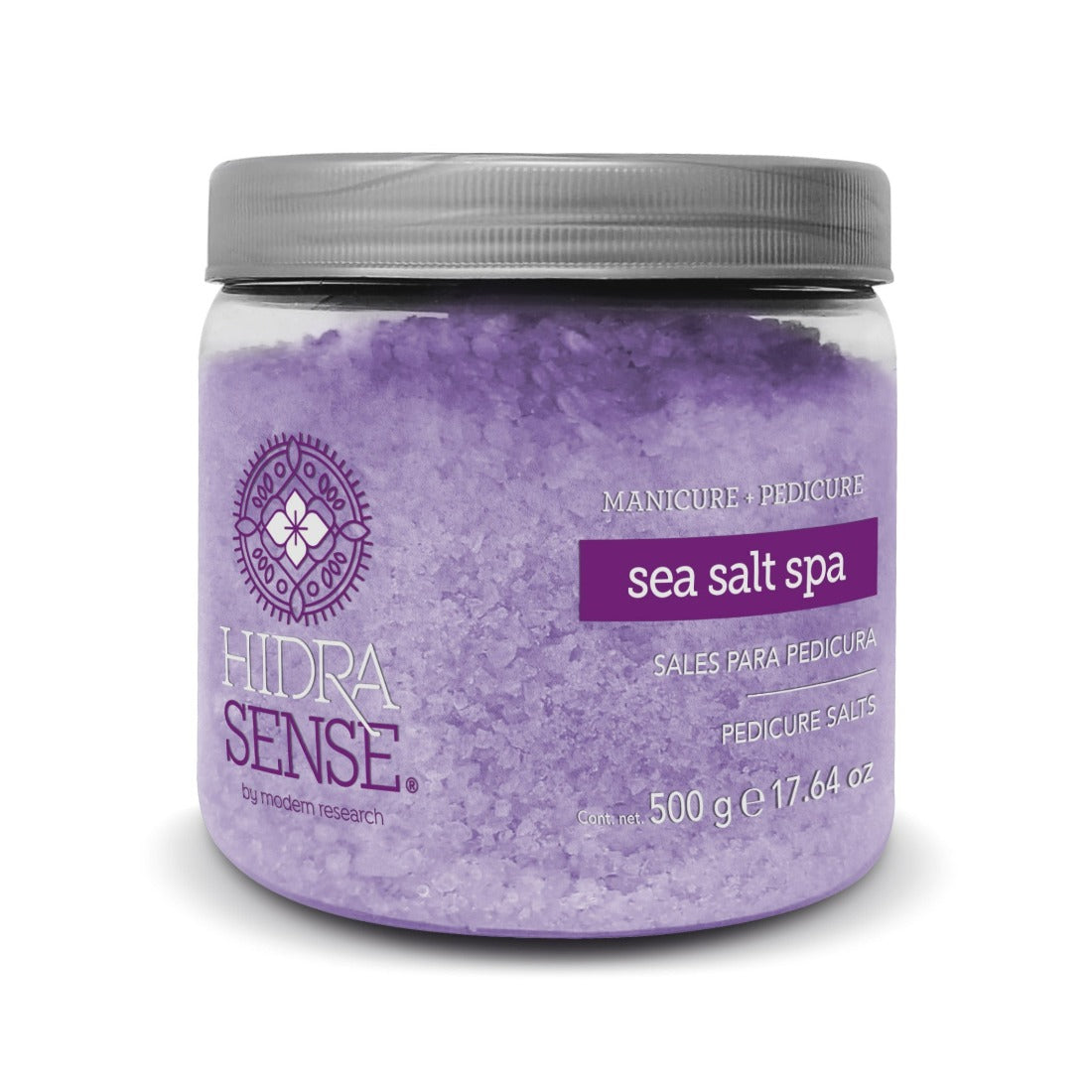 HidraSense Sales Spa Lavanda 500gr - Purifican la piel, ayudan a eliminar el sudor y limpiar los poros