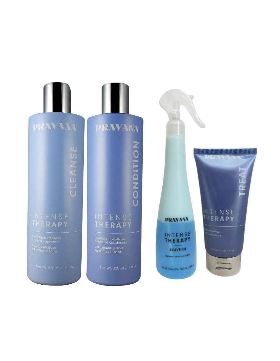 Pravana Kit Intense Therapy Shampoo 325ml + Acondicionador 325ml + Leave In 300ml + Mask 150ml