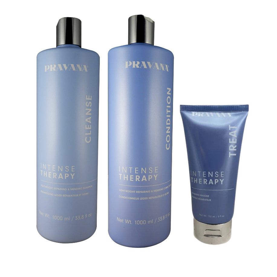 Pravana Kit Intense Therapy Shampoo 1Lt + Acondicionador 1Lt + Mascarilla 150ml