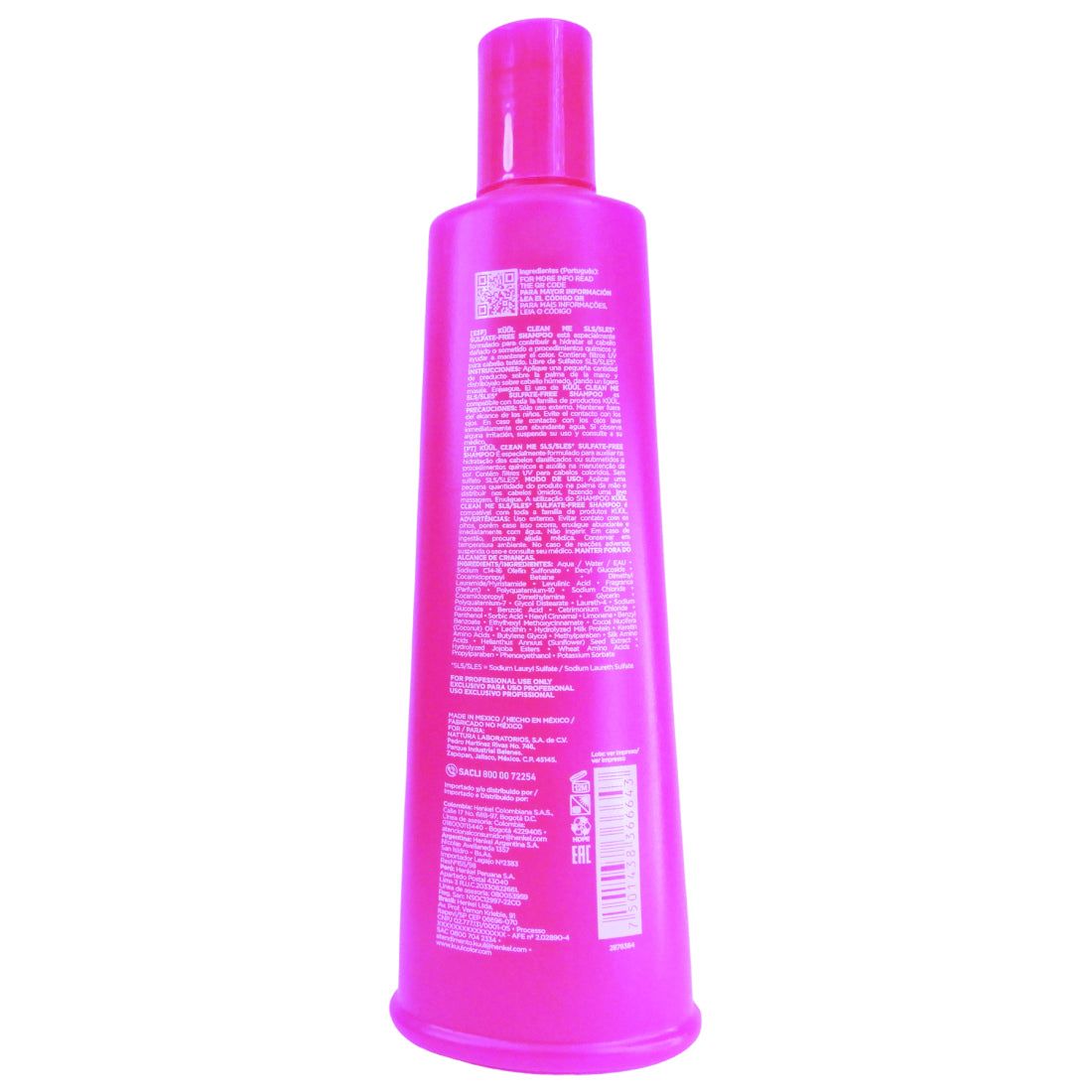 Clean Me Sulfat Free Shampoo 300ml - Ideal para cuero cabelludo sensible y cabello deshidratado