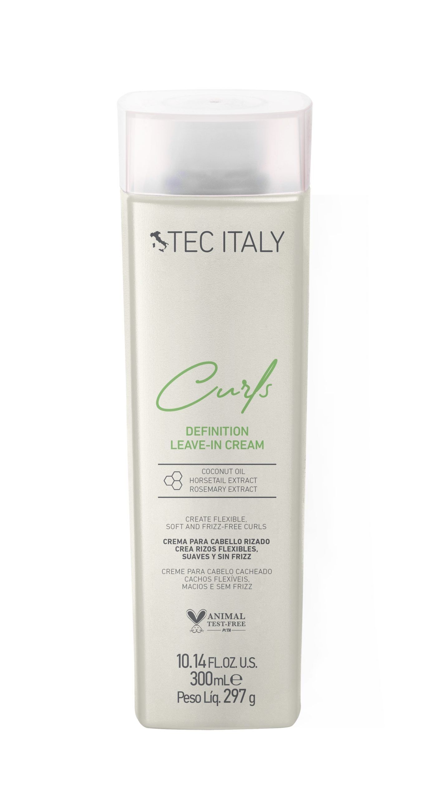 Tec Italy Curls Definition Leave-in Cream - Crema para crear rizos flexibles, suaves y sin frizz