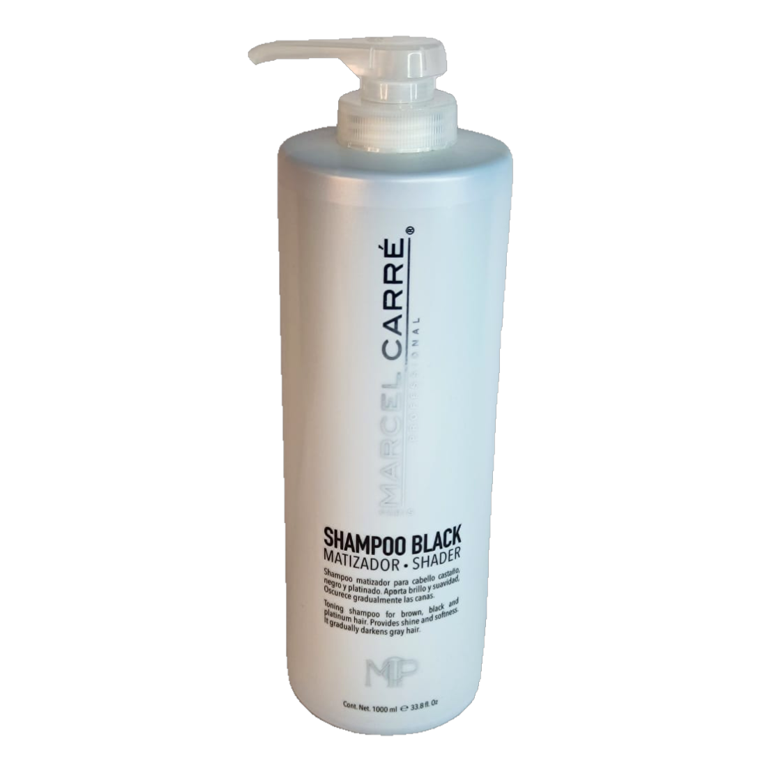 Marcel Carre Shampoo Black 1000ml - Obscurece gradualmente las canas