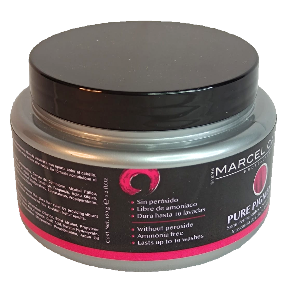 Tinte Mascarilla Pure Pigments Cherry Magenta Marcel Carre de 150 ml