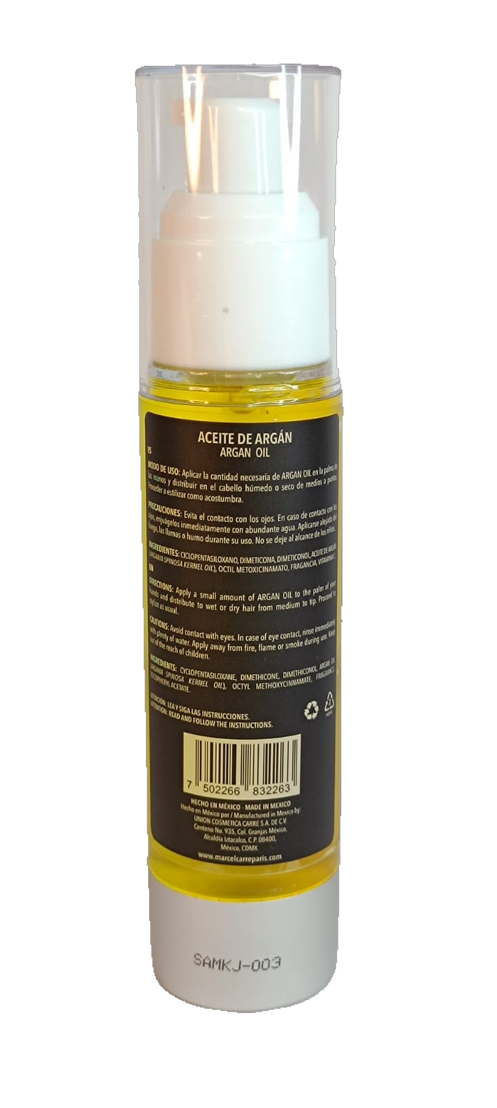 Marcel Carre Aceite de Argán 50ml - Previene puntas abiertas