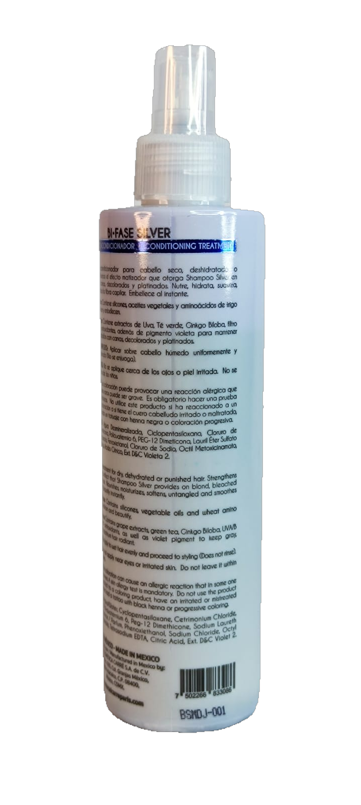 Marcel Carre Acondicionador BiFase Silver 240ml - Evita visos amarillentos