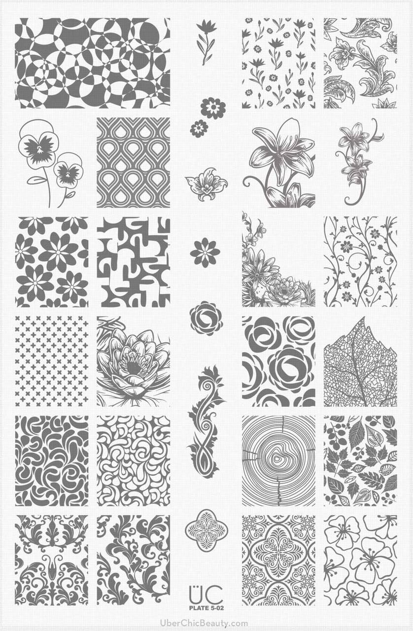 UCB Placas para uñas colección 5