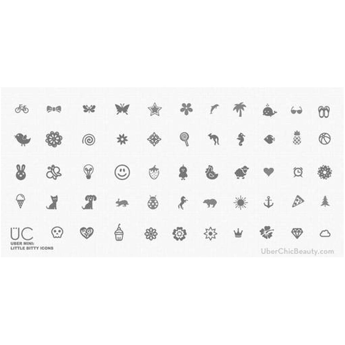 Mini Plate-Little Bitty Icons