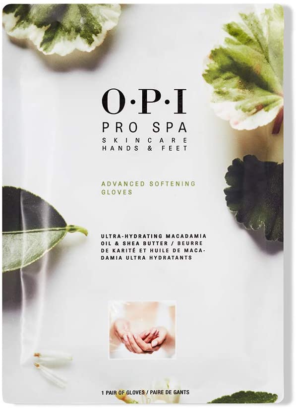 OPI Pro Spa Softening Gloves - Par de guantes suavizadores con aceite de macadamia